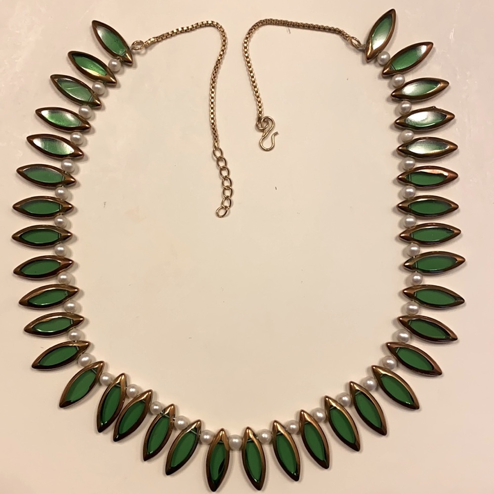 Green handmade necklace